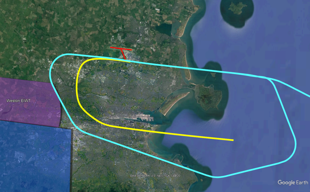 Missed Approach Comparison. Proposed vs actually flown by Ryanair